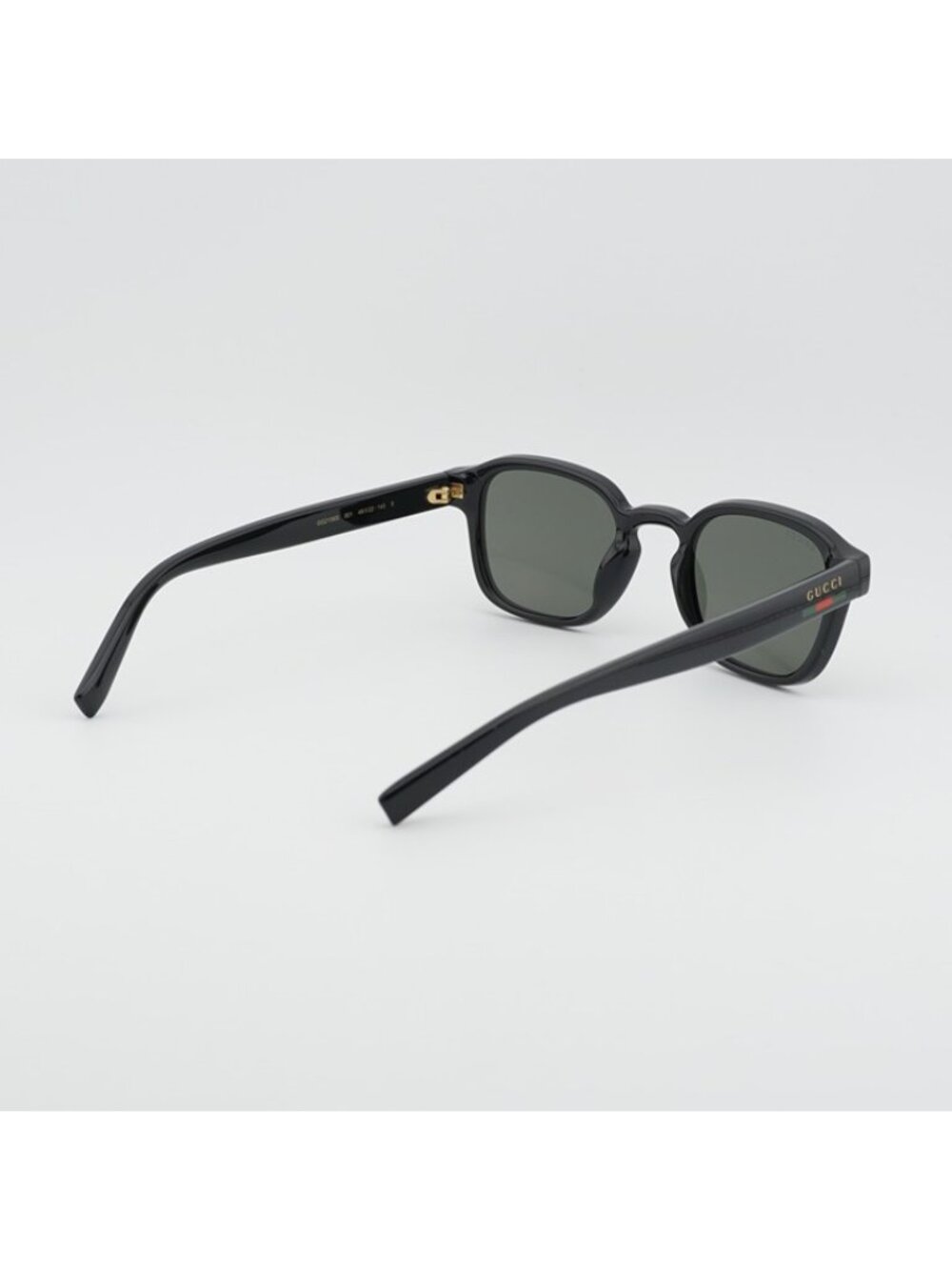 Gucci GG2106S 001 Men Sunglasses Black Square Frame, Grey Lenses - Picture 8 of 10